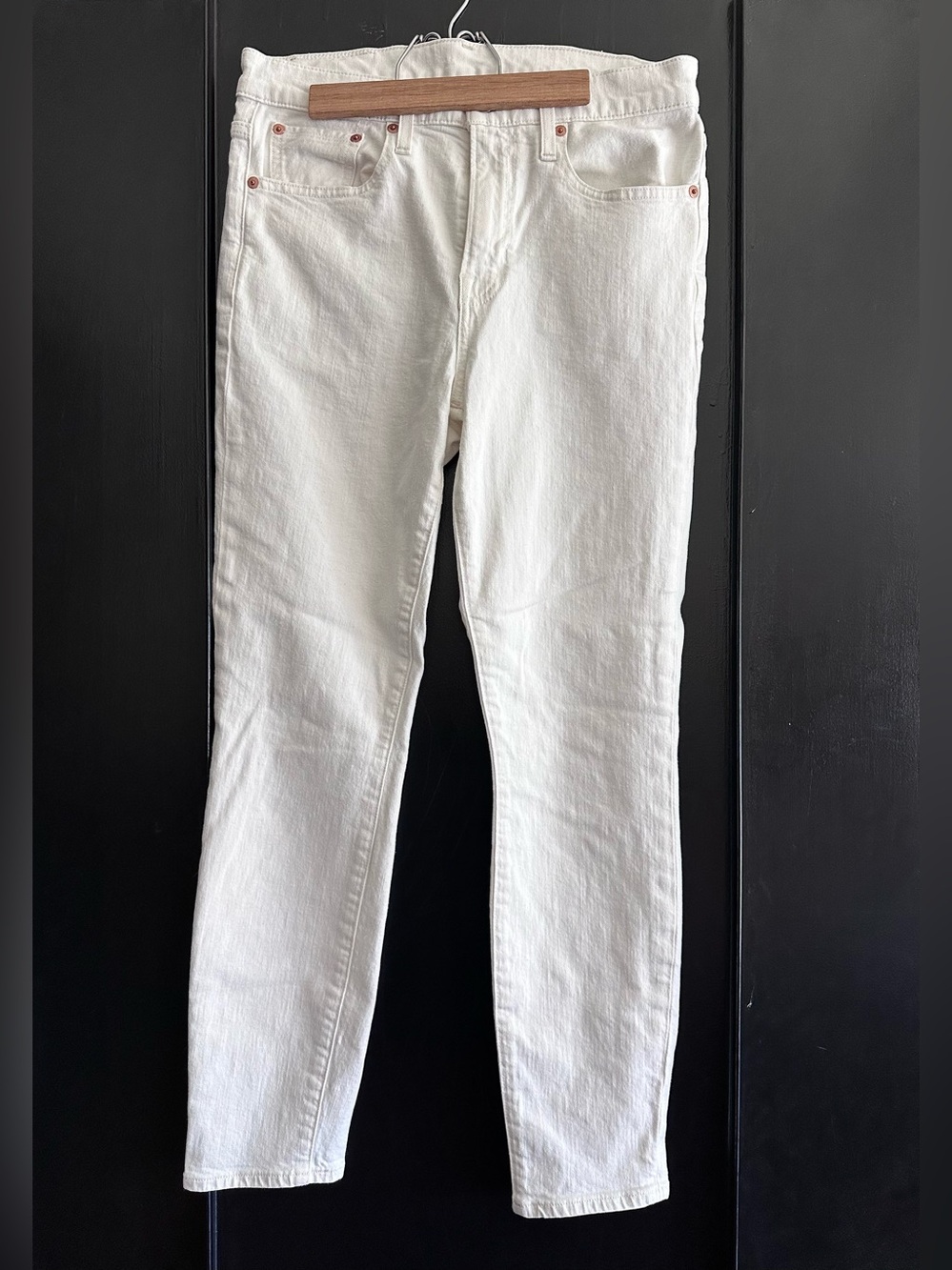 Frye white skinny jeans